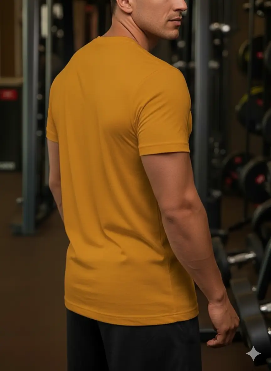 "Explore The Great Outdoor" Premium Mustard Yellow T-Shirt - Image 2