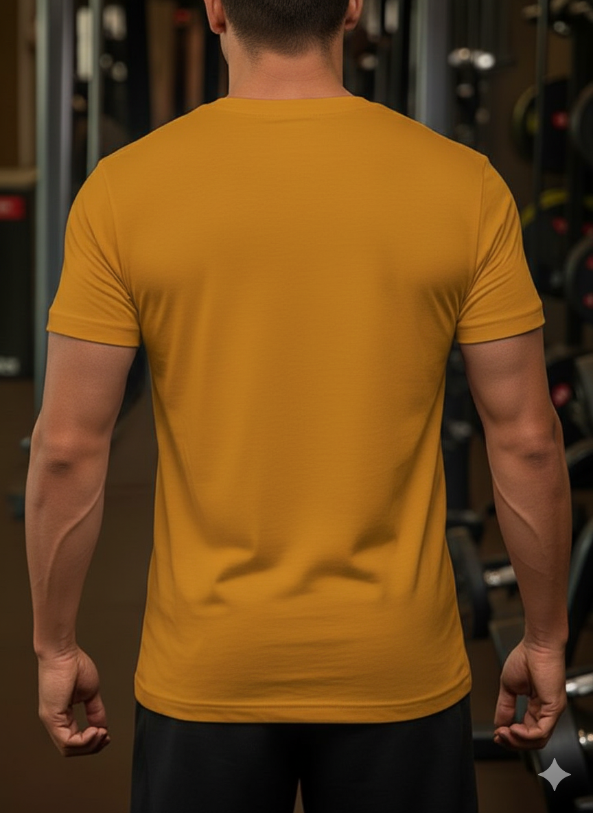 "Explore The Great Outdoor" Premium Mustard Yellow T-Shirt - Image 3