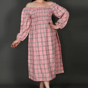 Chic & Comfy: The Plaid Midi Dress in Two Colors