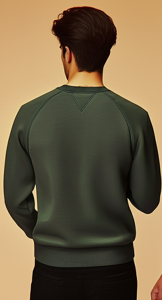 Dark Green 'Keep Moving Forward' Graphic Pullover Sweatshirt with Kangaroo Pocket - Image 4