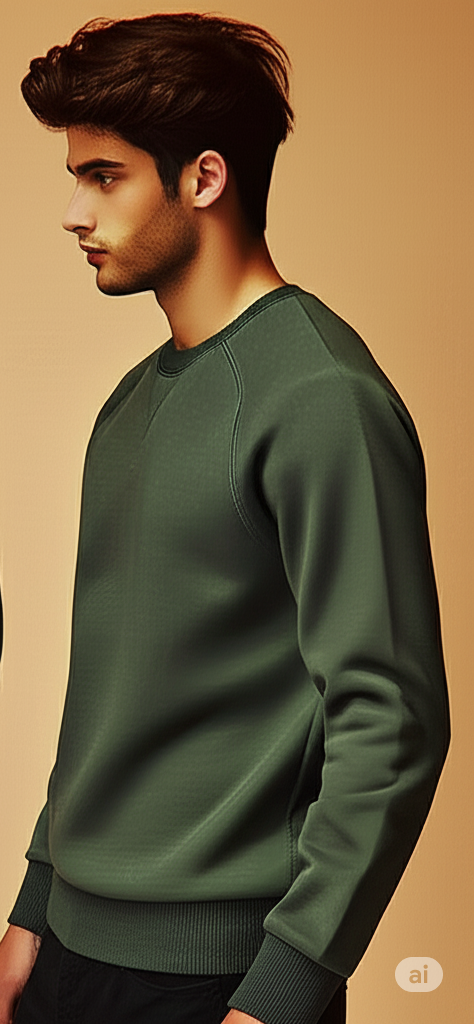 Dark Green 'Keep Moving Forward' Graphic Pullover Sweatshirt with Kangaroo Pocket - Image 3