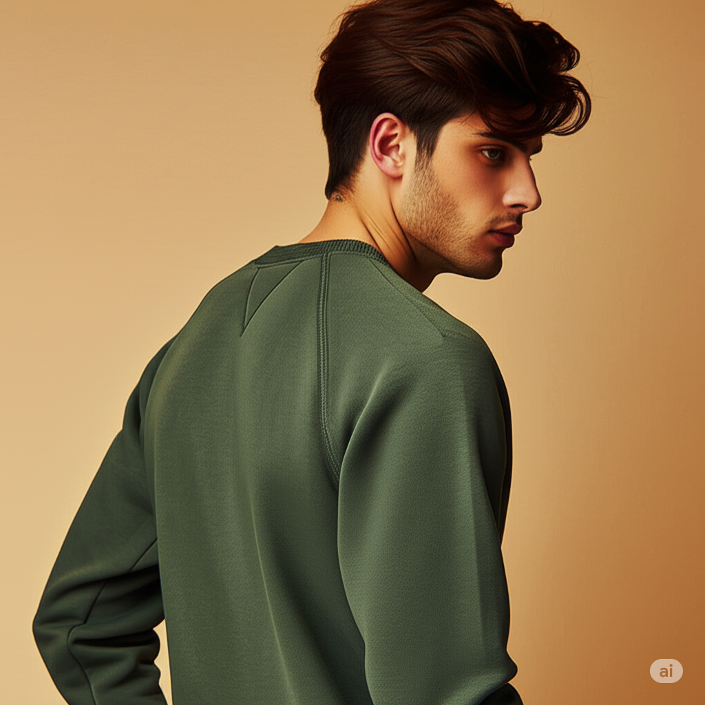 Dark Green 'Keep Moving Forward' Graphic Pullover Sweatshirt with Kangaroo Pocket - Image 2