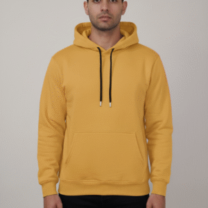 Solid Mustard Yellow Pullover Hoodie