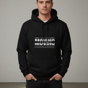 Men's "Just Keep Moving Forward" Black Hoodie