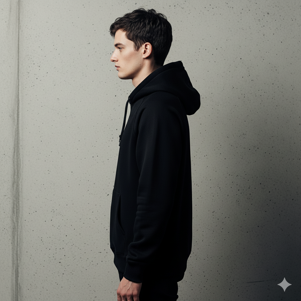 Men's "Just Keep Moving Forward" Black Hoodie - Image 2