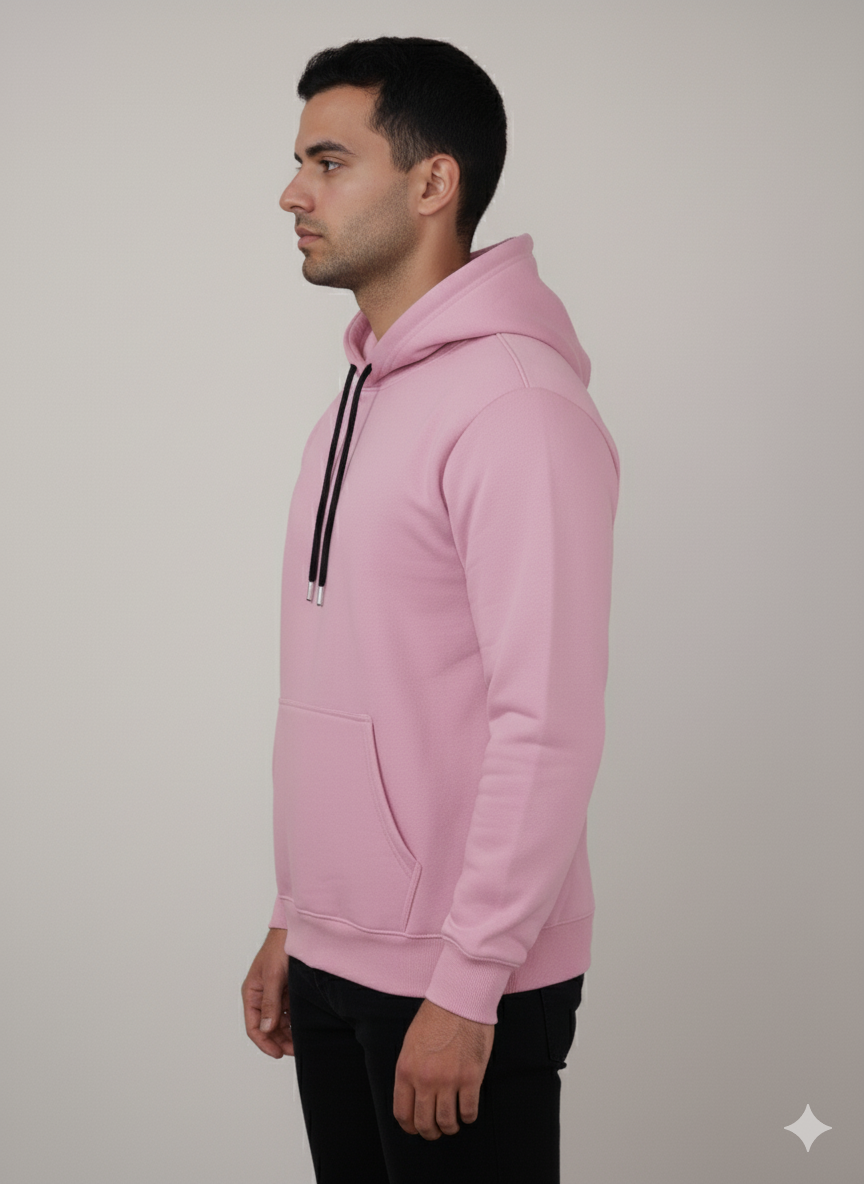 Men's Pink "JUST KEEP MOVING" Hoodie - Empowering & Stylish Pullover - Image 3