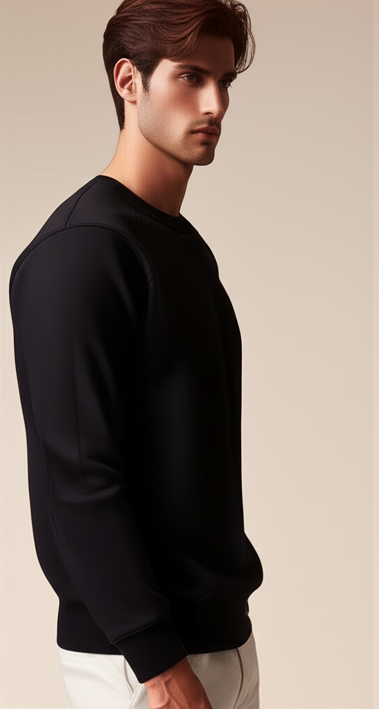 Black 'Keep Moving Forward' Graphic Crewneck Sweatshirt - Image 3