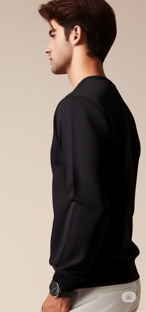 Black 'Keep Moving Forward' Graphic Crewneck Sweatshirt - Image 4