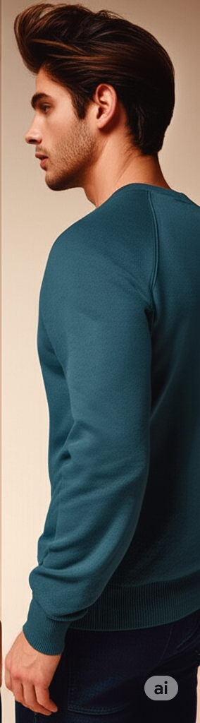 Blue 'Believe' Graphic Crewneck Sweatshirt - Image 4